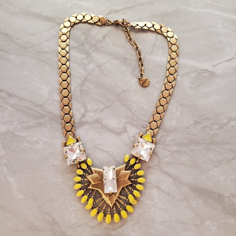 🌞 Stella and Dot Rhinestones Crystals Cluster Norah Statement Necklace 🌞